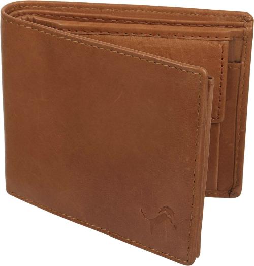 Wild Edge Tan Genuine Leather Wallet For Men