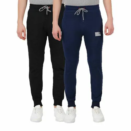 e1k Mens Cotton Track Pant_Pack of 2_Multicolor_XL