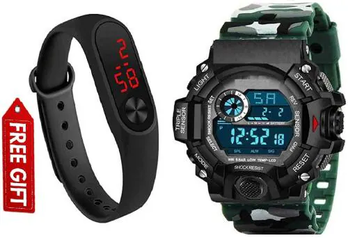 Buy HALA Brand A Digital Watch With Square M2 Digital Watch