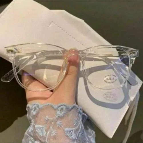 FOREVER 99 Fashionable Latest UV Protected Blue Cut Sunglasses With Clear Frame