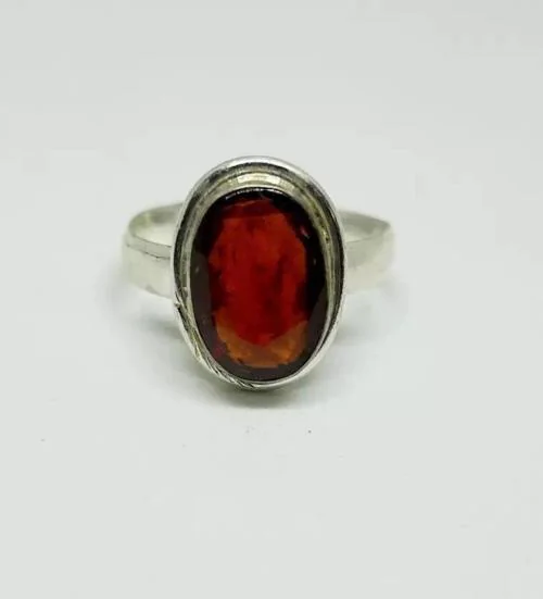 Chopra Gems & Jewellery Brass Gomed Stone Ring (Men and Women) - Free Size