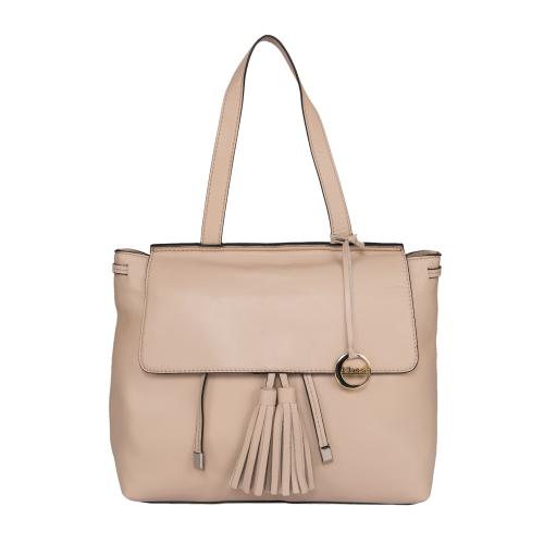 Klasse Beige Women's Full Grain Leather Satchel Handbag | Ladies Purse Handbag For Daily Use | Gifts for Women