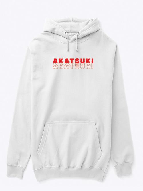 Beseksy Akatsuki Design Printed Hoodie White M Size