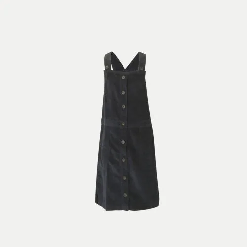 Rad Prix Girls Navy-Blue Dungaree Dress