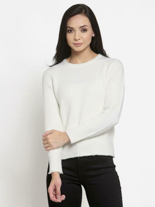 Mode By Red Tape Women's Off White Sweater