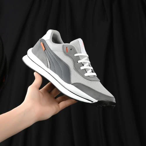 Buy Crocsco Mesh Athletic Stylish Lace up Sneakers for Men (Grey