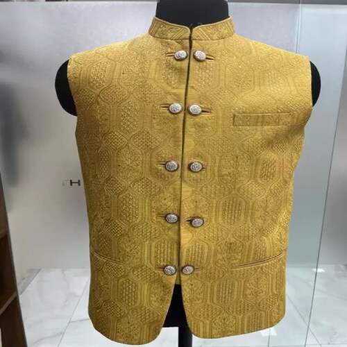 ONNIX Embroidered Men Waistcoat