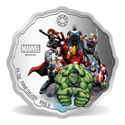 MMTC-PAMP Marvel Avengers Power Colored 31.1 g Silver Coin