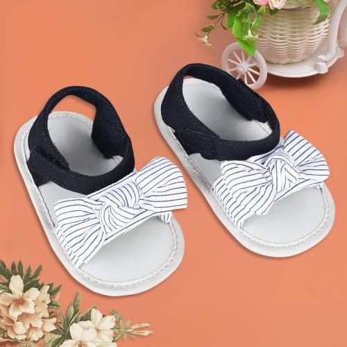 Baby Moo Bowknot Infant Girls Premium Anti-Slip Sandals - White