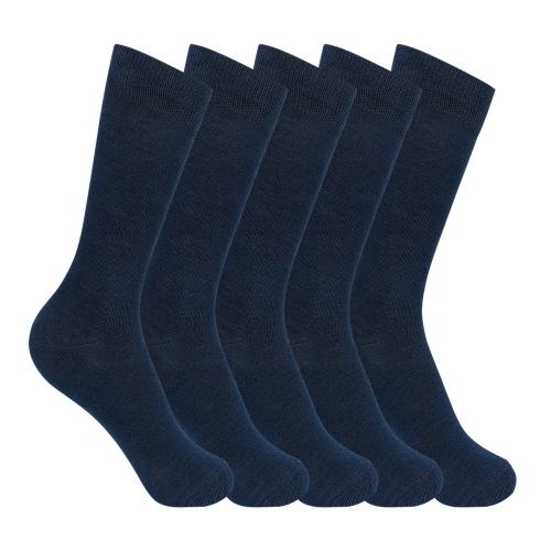Supersox Kid's Pack of 5 School Combed Cotton Socks