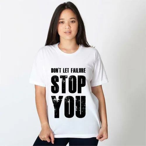 HAMSAMART.COM Women White Typography Polyester Tshirt (M)