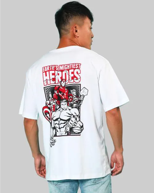 VEIRDO Men Tshirt| VEIRDO Men Black Graphic Loose Fit T-shirt| Men Tshirt| Tshirt for Men| Oversized Tshirt| Marvel Tshirt| Tshirt