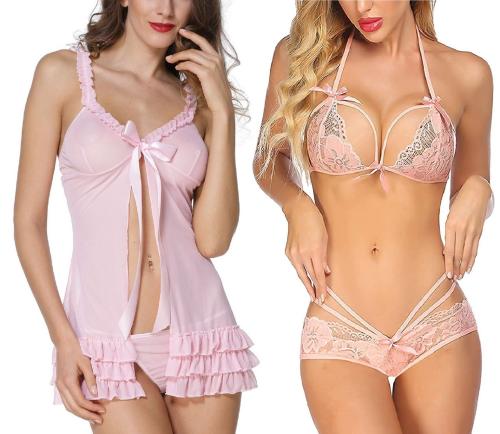 Opn pink kitty 2 Iyara collection Lingerie Set