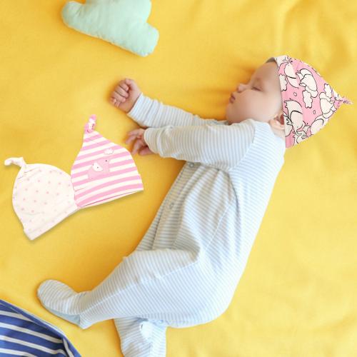 Baby Moo Pink Elephant 3 Pk Caps