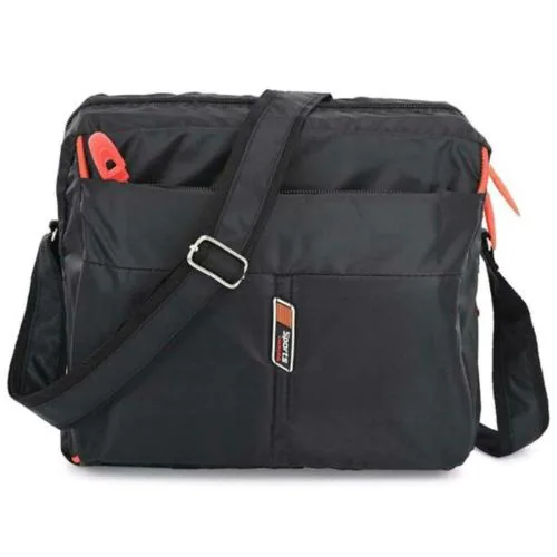 Mumbai Tourister Black Men & Women Sling Bag-Large