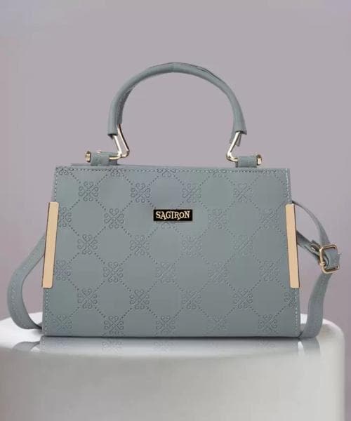 Sagiron Msa PU Synthetic Leather Women's Satchel Bag | Ladies Purse Handbag Grey