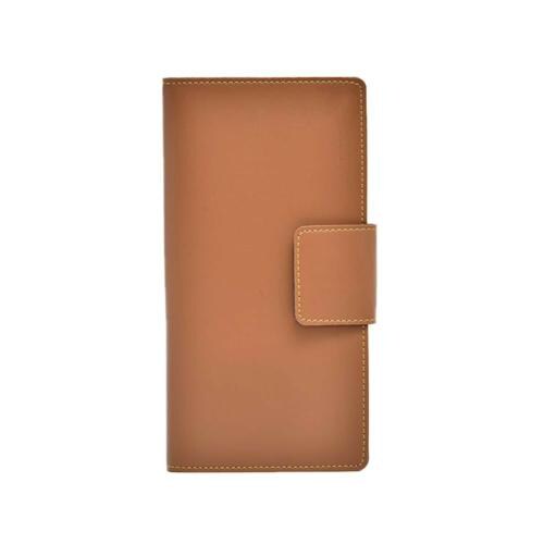 Vorak Ahimsa Ahimsa Leather Simple Travel Wallet | Slim Travel Wallet For Unisex | Vegan Leather Travel Card Holder (Tan)