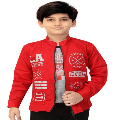 Buy FOREVER YOUNG BOYS JACKET WITH ATTACHED TSHIRT Online at Best