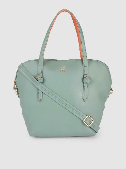 Baggit Sea Green Polyurethane (PU) Handbag For Women