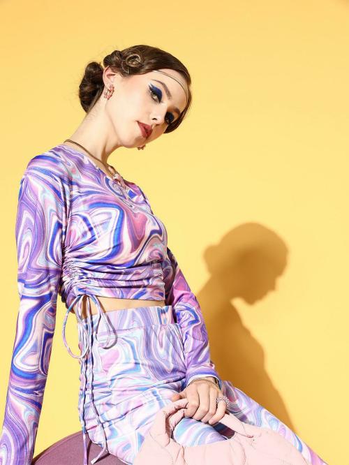 plusS Women Pink Printed Top