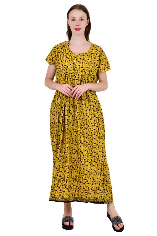 Redglo Women's Cotton Printed Nighty / Night Wear/ Super Soft Sleepwear Nighty/Maxi/Nightgown-1