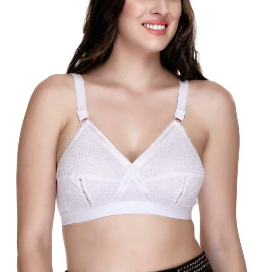 Sona Lingerie Women's Delicate Super T-Shirt Bra Full Coverage Non Padded Cotton