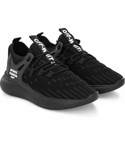 Robbie Jones Black Sneakers for Men