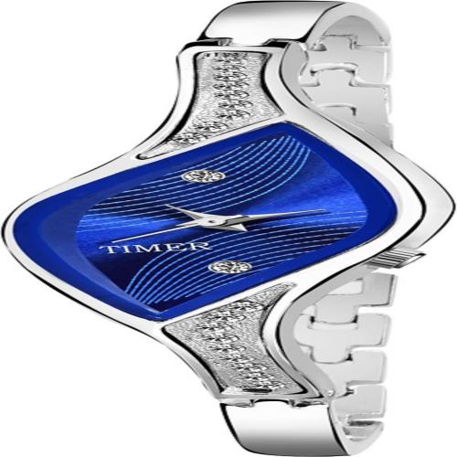 TIMER Analog Blue Dial Women's Watch
