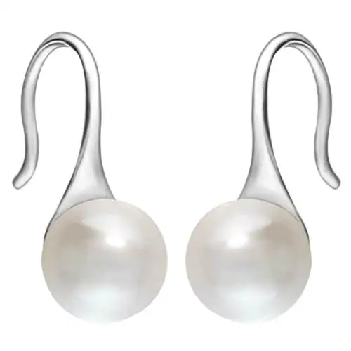 Giva Sterling Silver Pearl Tiny Stud Earrings For Women