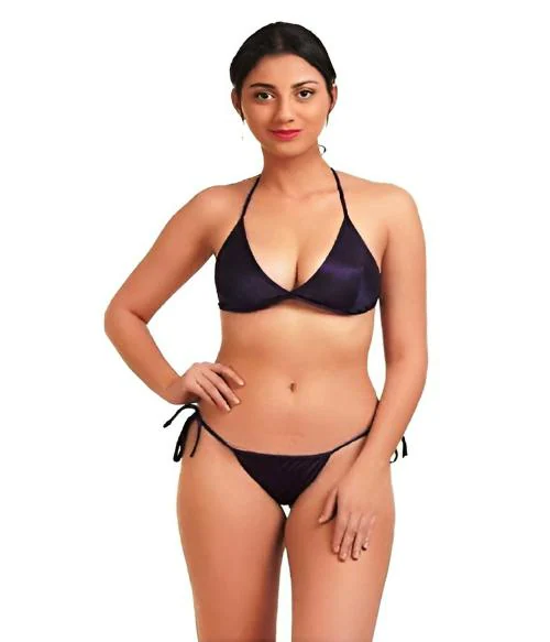 eDESIRE Swimwear Beach Night wear Satin Bra & Panty Bikini Lingerie Set