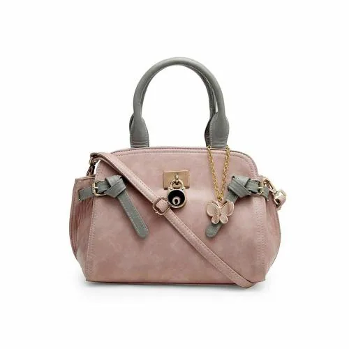 Butterflies Handbag For Women's & Girl's (Peach::Grey) (BNS 0735PCH)