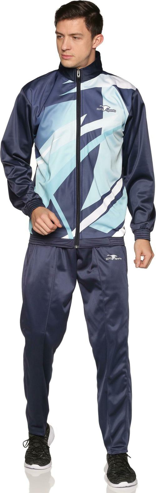 HPS Sports Men Multicolor Polyester Printed Tracksuit (XXL)