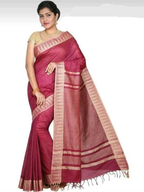 Temple Border Saree
