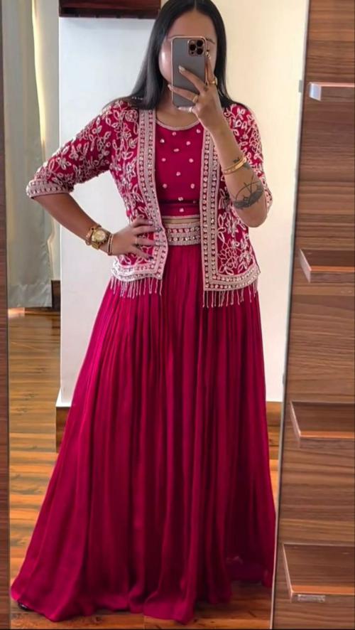 Bansidhar Fabrics New Super Trending Party Wear Koti with Lehenga