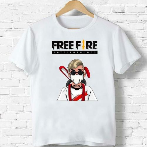 IndiCrafts Unisex Child White Printed Cotton T-Shirts (9 to 10 Years)