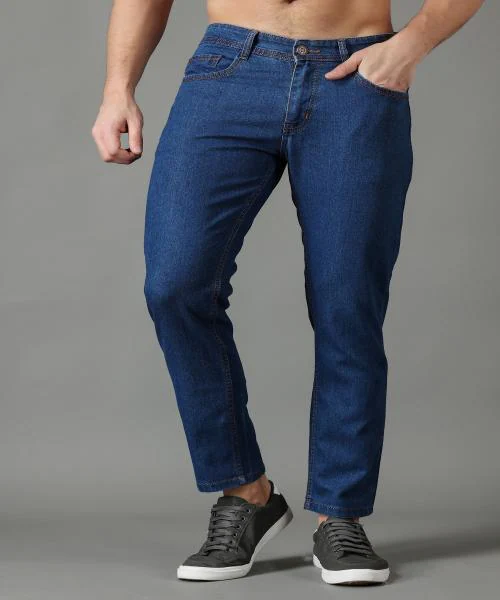 ZAYSH Jogger Fit Men Mid Rise Cotton Blue Jeans(UPJK-MJRP-G-01)