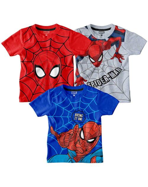 BonKids Boys Multicolor Cartoon 100% Cotton T-shirt