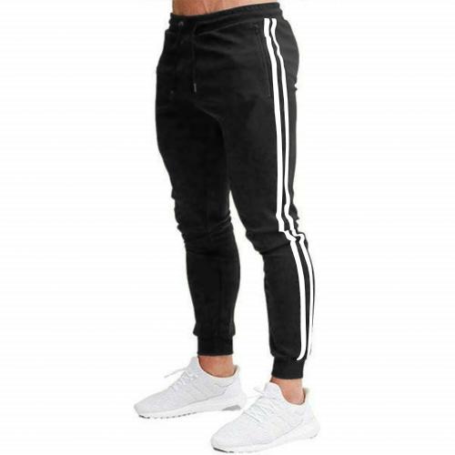 Jump Cuts Trackpant/Mens trackpant/Mens pant/trackpant/Mens Striped Black and White Slim Fit Polyester Track pant