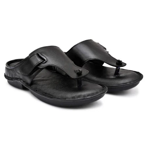OBUCA -MAKE YOUR OWN CLASS Genuine Leather Sandal / Slipper For Men_UK 11_Black