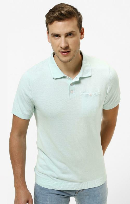 Celio Blue Regular Fit Polo T-shirt