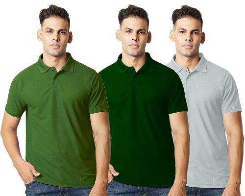 Ansh Fashion Wear Present Summer Wear Half Sleeves Polo Tshirt Combo For Mens and Boys -Pack Of 3 T-Shirt for Men | Mens T-Shirt | Trendy T-Shirts for Men