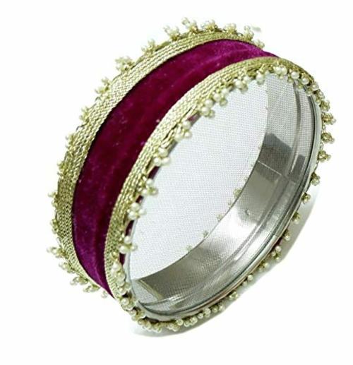 LOOPS N KNOTS Handcrafted Karwa Chauth Decorative Pooja Channi 16.51 x 7.62 x 16.51 cm