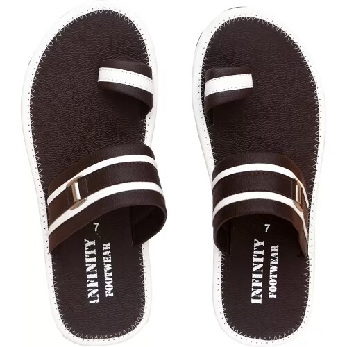 Sexa Men Flip Flops  (Brown 6)