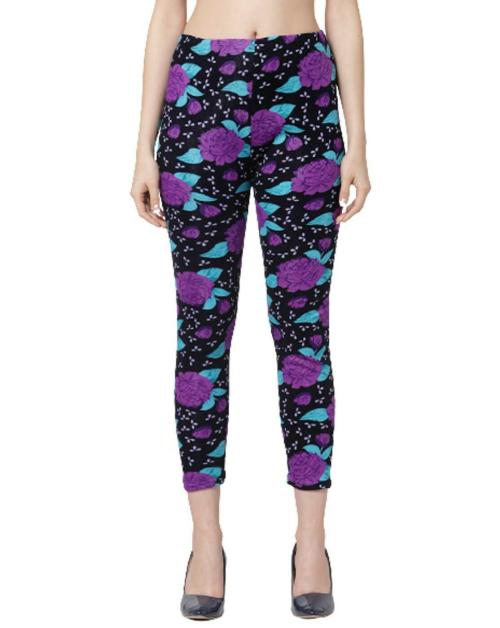 Klotthe Women Multicolor Printed Skinny Fit Woolen Jeggings