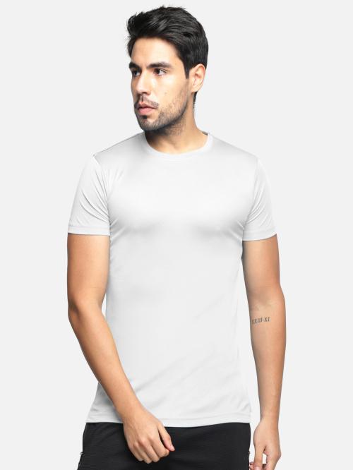 BULLMER White Solid Crew Neck / Round Neck Half Sleeve Tshirt for Men T Shirt For Men | Men T Shirt | Men Tshirt | Tshirt for Men | T Shirts | Tshirts | Oversized Tshirt | Men Tshirt
