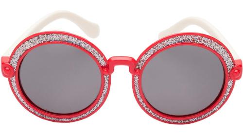 Gansta Polarized Uv Protection Round Full-Frame Black Sunglasses ,Boys And Girls