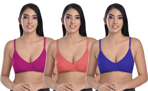 Body Liv Women Padded Bra Pack of 3 (C1)