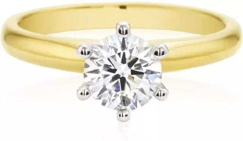 Chopra Gems & Jewellery Gold-Plated Brass Zircon Ring (Unisex) - Adjustable