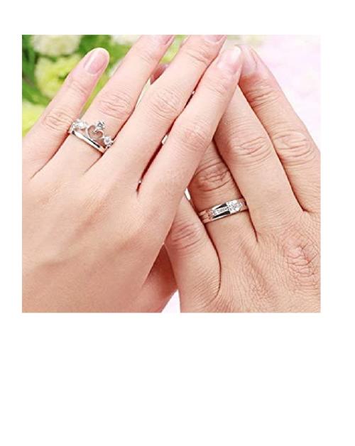 CEYLONMINE COUPLE SLIVER RING PLATED