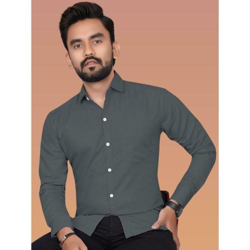 KALANABH Boys grey shirt tshirt shirt boys fashion gray shirt formal grey shirt Grey boys shirt boys formal cloth cloth for boys formal cloth (PACK OF 1 PIECES SIZE- XXL)